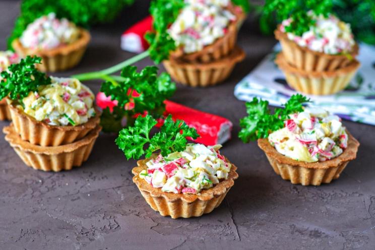 Crab Stick and Cheese Tartlets