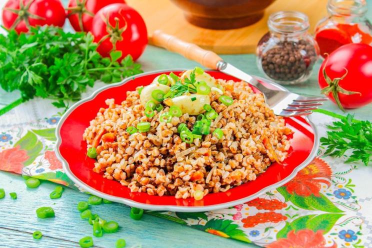 Garlic-Infused Buckwheat Pilaf