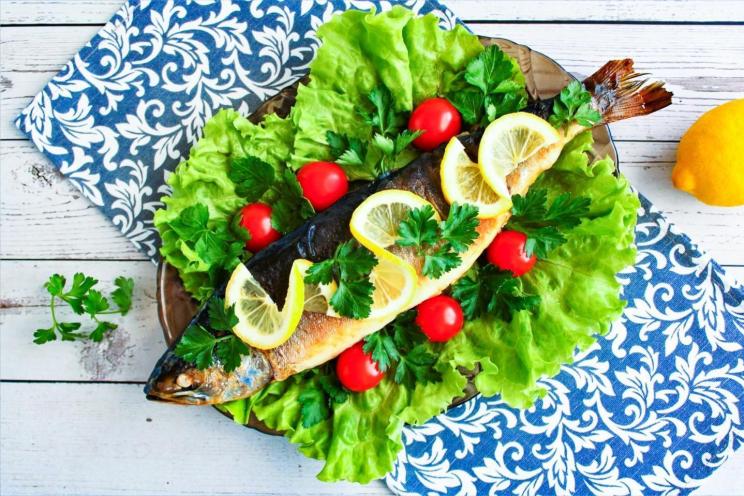 Oven-Baked Stuffed Pink Salmon