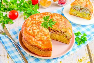 Easy Jellied Potato and Meat Pie