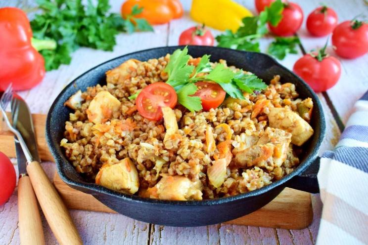 Easy Buckwheat Chicken Skillet