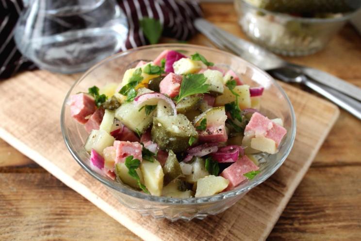 Sausage, Pickle, and Potato Salad Sausage, Pickle, and Potato Salad