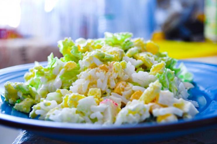 Light Chinese Cabbage & Crab Salad