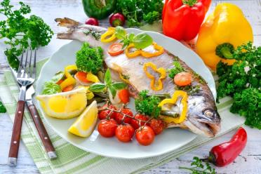 Oven-Baked Trout with Vegetables