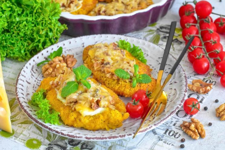 Oven-Baked Arabic Chicken with Crispy Nuts
