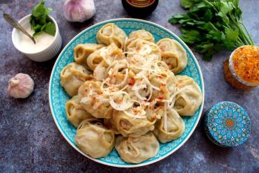 Uzbek Lamb and Beef Manti