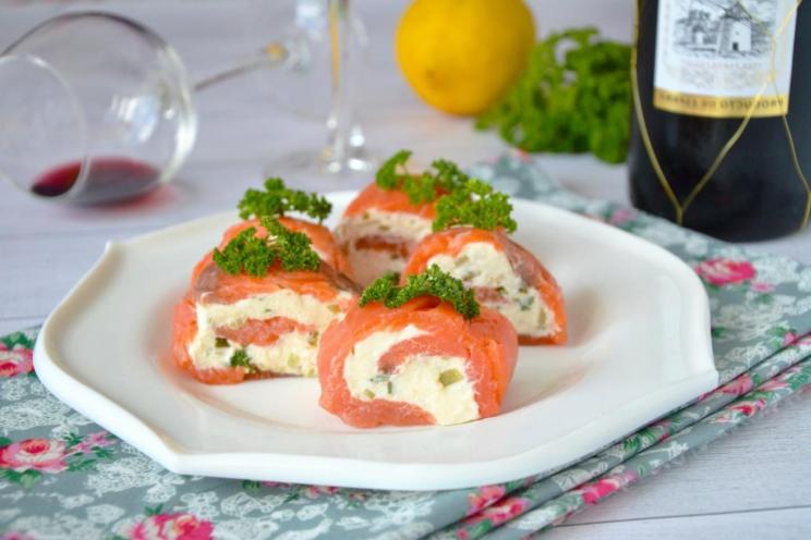Red Fish and Curd Cheese Appetizer