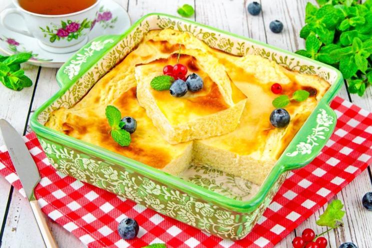 Fluffy Oven-Baked Semolina Casserole Fluffy Oven-Baked Semolina Casserole