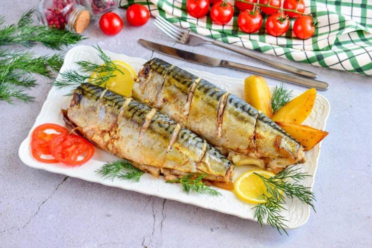 Oven-Baked Soy Sauce Mackerel
