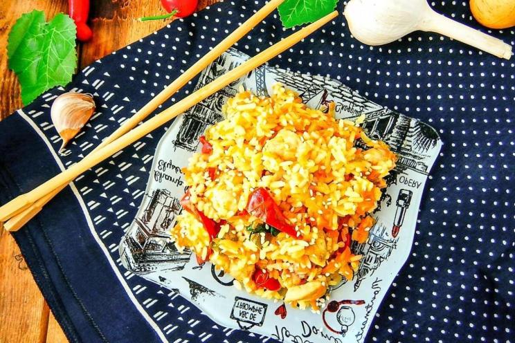 Spicy Chicken and Rice Stir-Fry