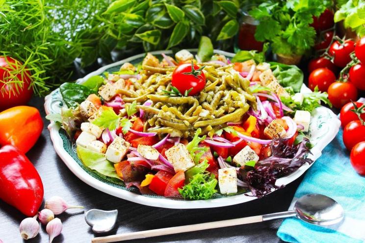 Easy Bean and Cheese Salad