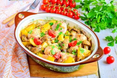 Chicken, Mushroom, and Potato Delight