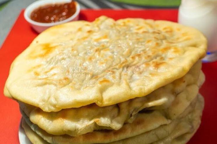 Beef-Stuffed Flatbreads on Kefir