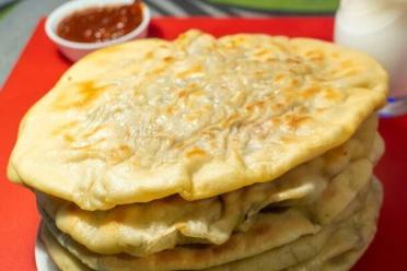 Beef-Stuffed Flatbreads on Kefir