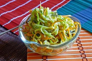Korean-Style Zucchini and Bell Pepper Salad