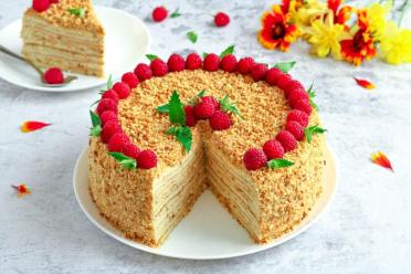 Pan-Fried Honey Cake Recipe