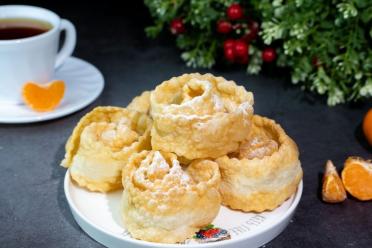 Airy and Crispy Brushwood Cookies with Eggs and Vodka