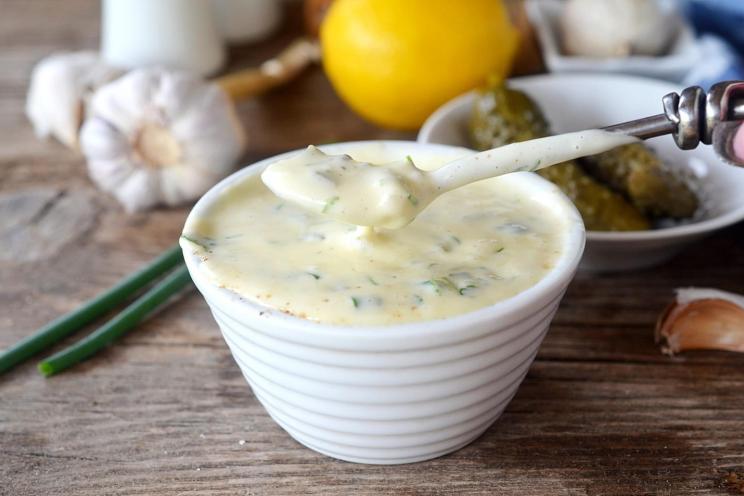 Classic Tartar Sauce with Pickles and Mayo