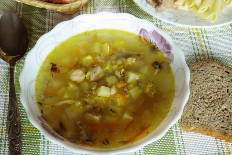 Quick and Hearty Barley Fish Soup