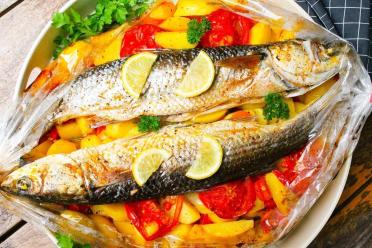 Oven-Baked Whole Mullet with Crispy Crust