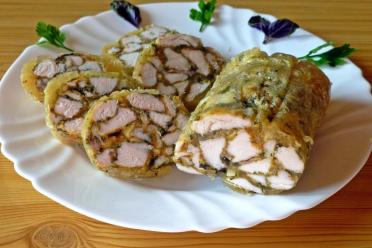 Marbled Chicken Roll: A Festive Cold Appetizer