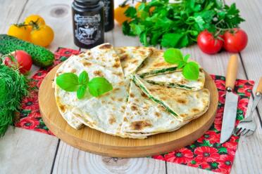 Cheese-Stuffed Lavash Wraps