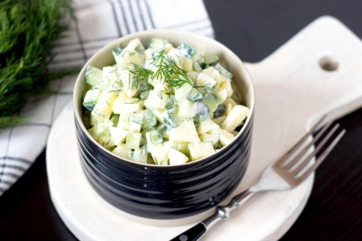 Quick and Healthy Cucumber, Apple, and Celery Salad