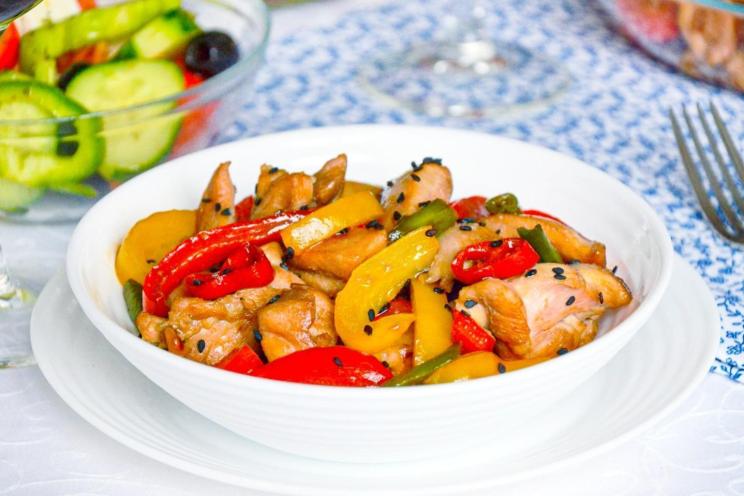 Teriyaki Chicken with Spicy Vegetables