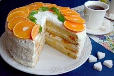 Tangerine Delight Cake