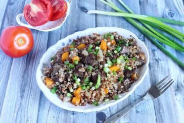 Nutritious Buckwheat and Chicken Liver Delight