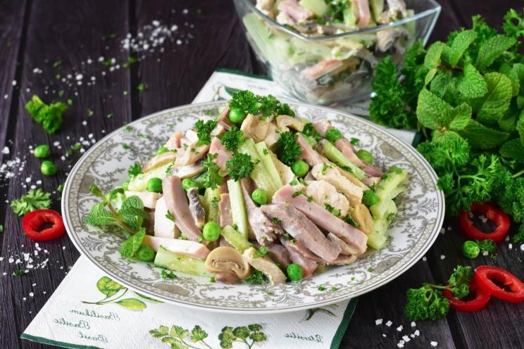 Festive Three-Meat Salad
