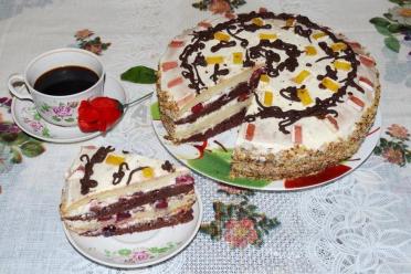 Cherry Sour Cream Delight Cake