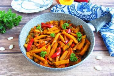 Vegetarian Sautéed Pumpkin and Veggies