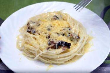 Mushroom Parmesan Spaghetti Delight