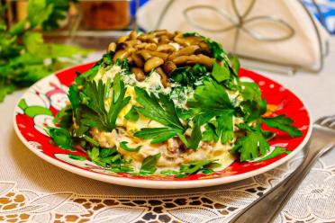 Festive Honey Mushroom Salad