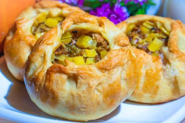 Baked Minced Meat and Potato Pies