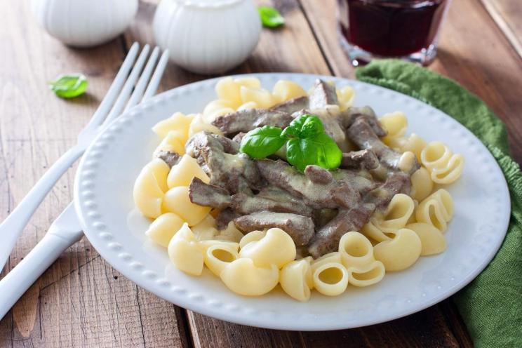 Creamy Beef Liver Stroganoff