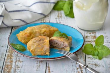 Quick, Tender Cabbage Rolls with Young Cabbage