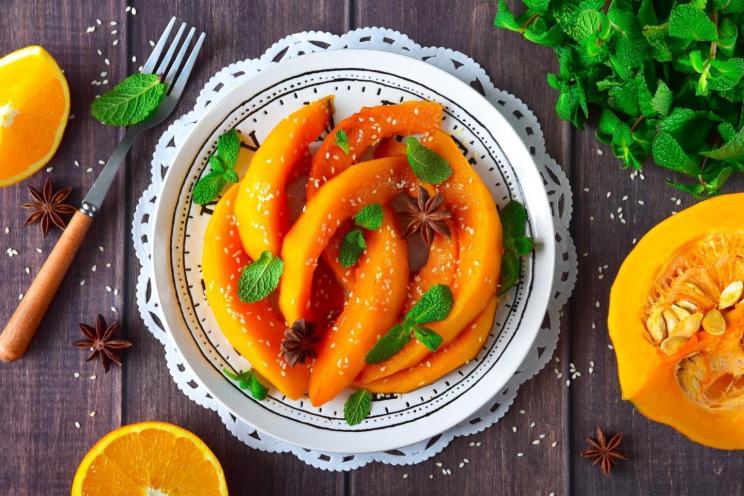 Honey-Glazed Oven-Baked Pumpkin
