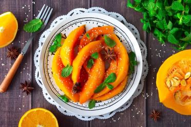 Honey-Glazed Oven-Baked Pumpkin