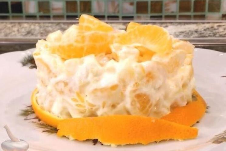 Tangerine & Cheese Salad Delight Tangerine & Cheese Salad Delight