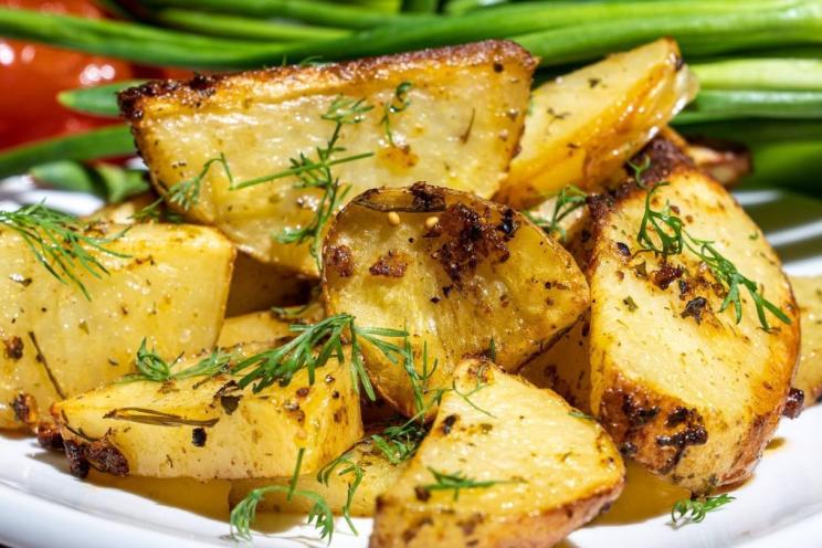 Rustic Oven-Baked Unpeeled Potatoes