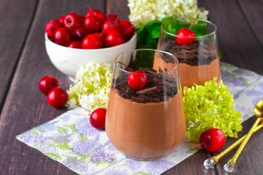 Creamy Chocolate Gelatin Mousse