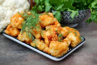 Pan-Fried Battered Cauliflower