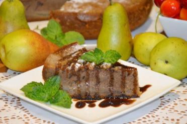 Chocolate Pear Slow Cooker Pie