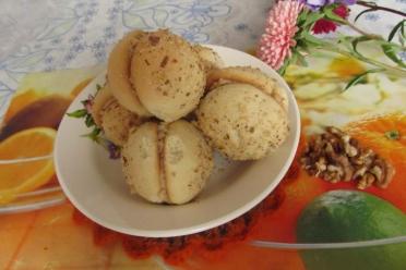 Nutty Shortbread Cookies with Sour Cream Filling