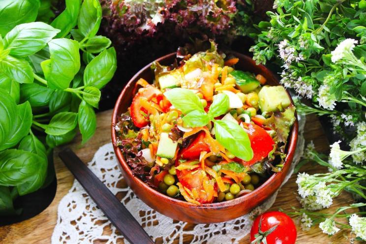 Summer Fresh Cucumber, Tomato & Pea Salad Summer Fresh Cucumber, Tomato & Pea Salad