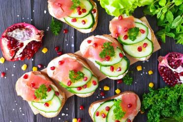 Quick & Easy Red Fish and Cucumber Sandwiches