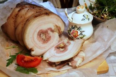 Garlic-Infused Hearty Belly Roll