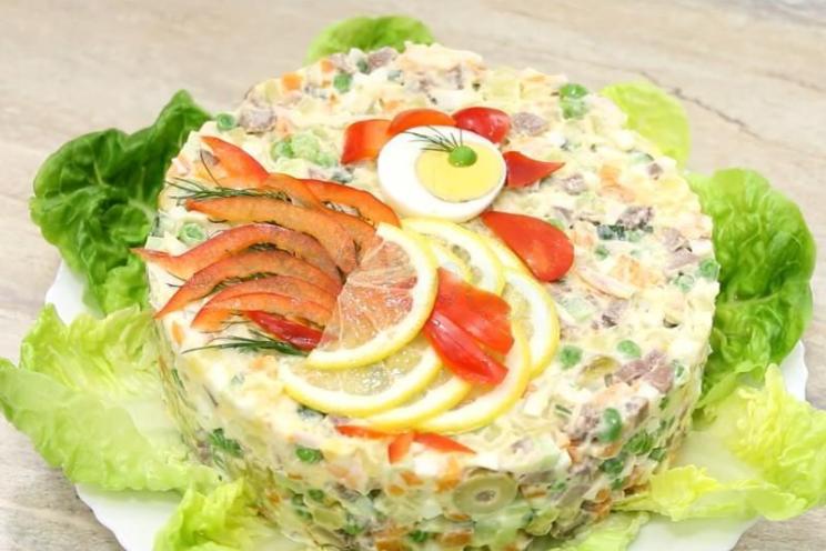 Festive Rooster New Year Salad Festive Rooster New Year Salad
